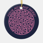 Circular Maze Keramisch Ornament (Voorkant)