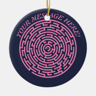Circular Maze Keramisch Ornament