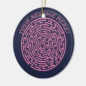Circular Maze Keramisch Ornament (Links)