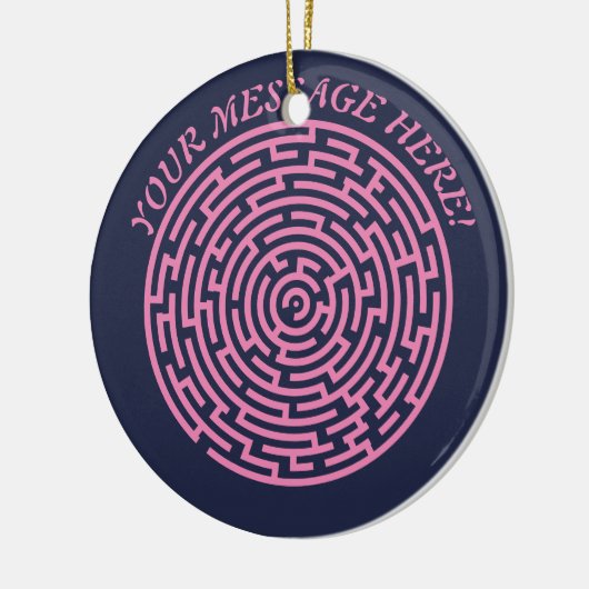 Circular Maze Keramisch Ornament (Links)