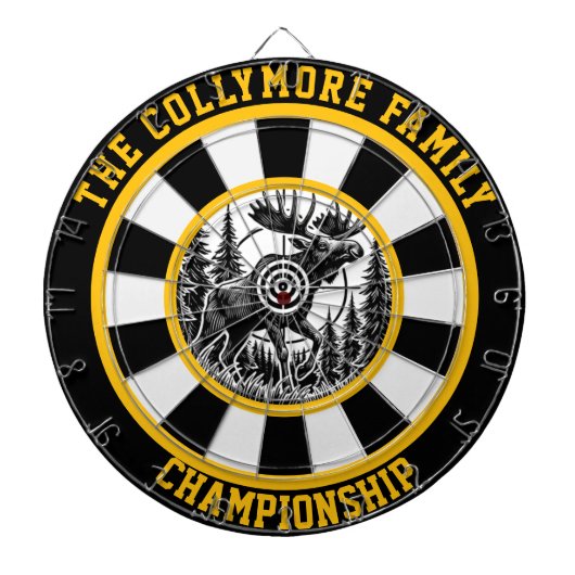 Circular Moose Bullseye Design Dartbord (Voorkant)