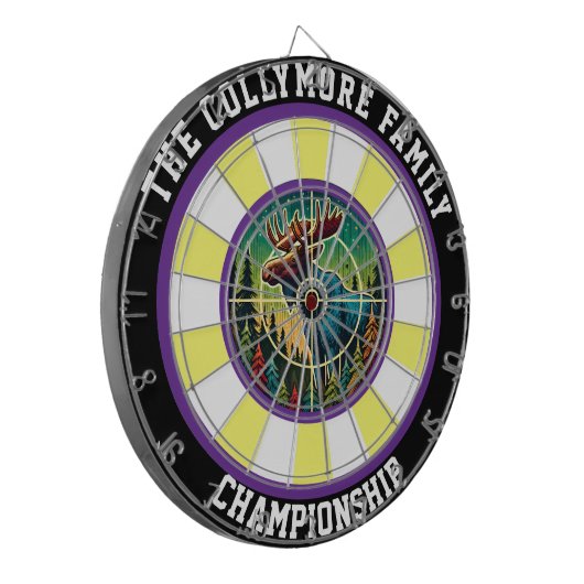 Circular Moose Forest Target Art Dartbord (Voorkant Links)