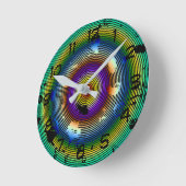 Circular Multicolored Abstract Pattern Ronde Klok (Hoek)
