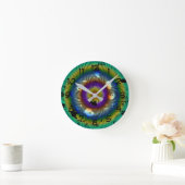 Circular Multicolored Abstract Pattern Ronde Klok (Huis)