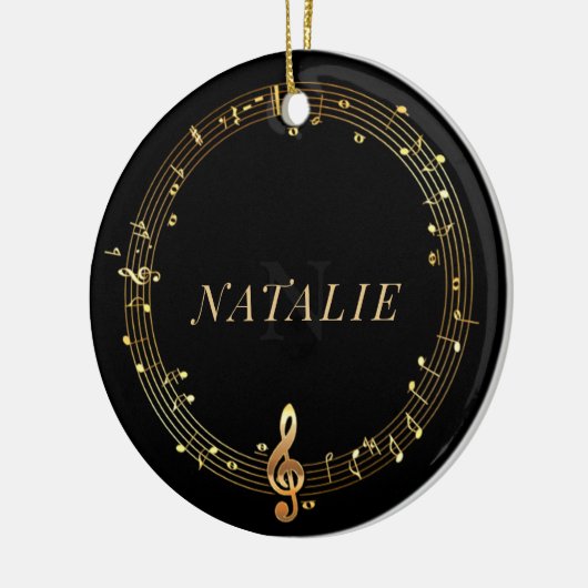 Circular Music Scale Ceramic Ornament (Links)