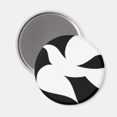 Circular Peace Dove Magneet (Voorkant / Achterkant)