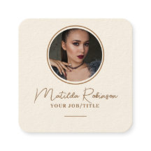 Circular Photo Gold Signature Cream