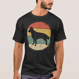 Circular Retro German Shepherd Owner Dog Mam Pap P T-shirt