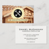 Circular Saw | Hammer Wrench | Construction Build Visitekaartje (Voorkant / Achterkant)