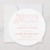 Circular Soft Pastel Invitation Kaart (Achterkant)