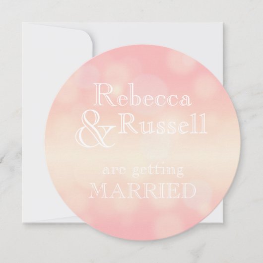 Circular Soft Pastel Invitation Kaart (Voorkant)