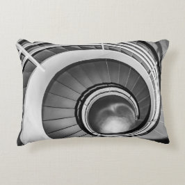Circular Stairway BW Accent Kussen
