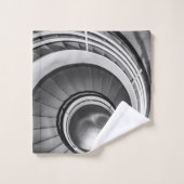Circular Stairway BW Bad Handdoek (Wasdoekje)