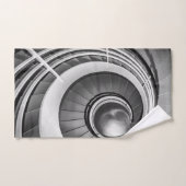 Circular Stairway BW Bad Handdoek (Handdoek)