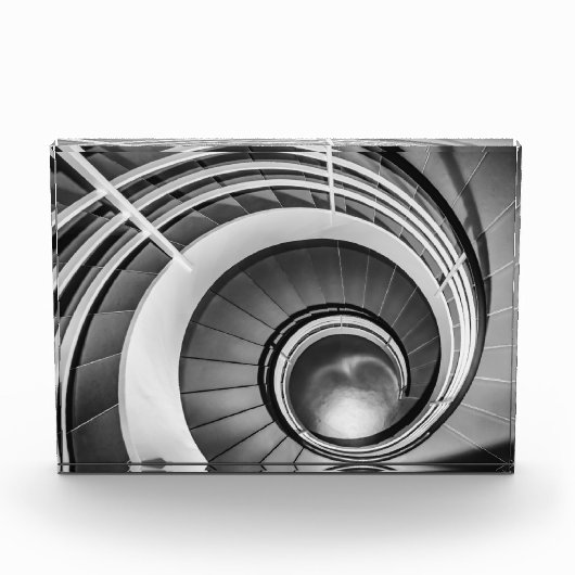 Circular Stairway BW Fotoblokken (Voorkant)