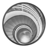 Circular Stairway BW Hockey Puck (Voorkant)