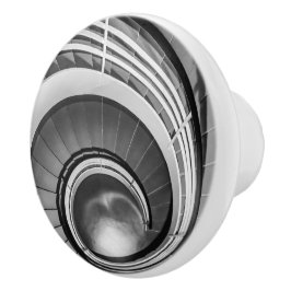 Circular Stairway BW Keramische Knop