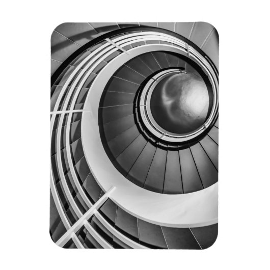Circular Stairway BW Magneet (Verticaal)