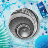 Circular Stairway BW Papieren Bordje (Feest)