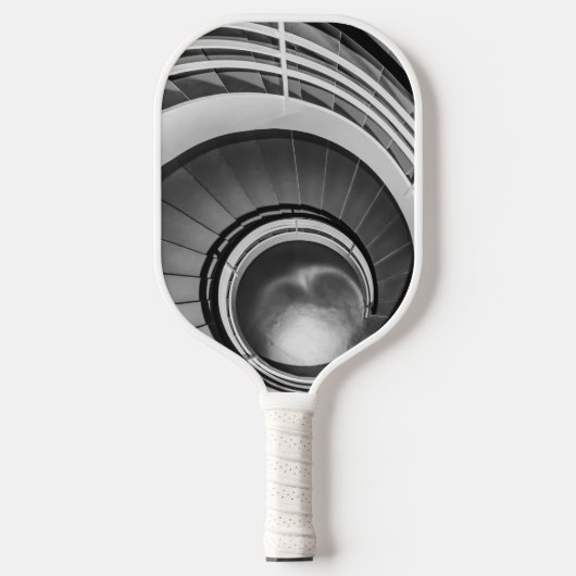 Circular Stairway BW Pickleball Paddle (Voorkant)