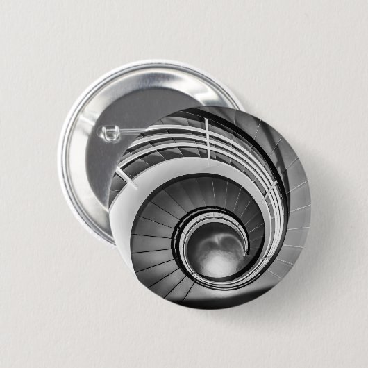 Circular Stairway BW Ronde Button 5,7 Cm (Voorkant /achterkant)