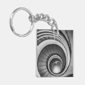 Circular Stairway BW Sleutelhanger (Voorkant Links)