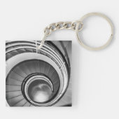 Circular Stairway BW Sleutelhanger (Achterkant)