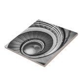 Circular Stairway BW Tegeltje (Zijkant)