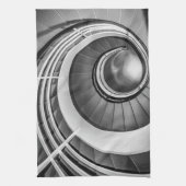 Circular Stairway BW Theedoek (Verticaal)