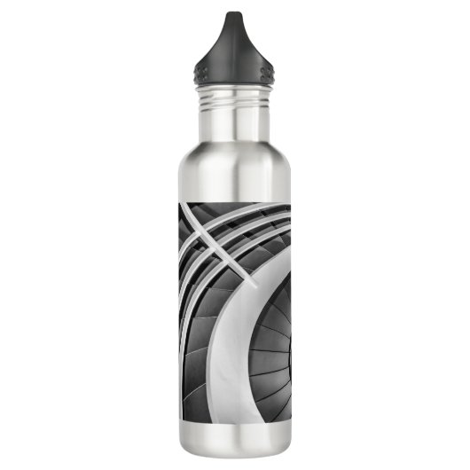 Circular Stairway BW Waterfles (Links)