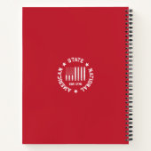 Circular Stamp American State National East 1776 Notitieboek (Achterkant)