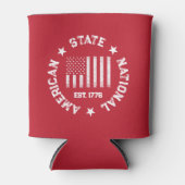 Circular Stamp American State National Est 1776 Blikjeskoeler (Voorkant)