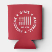 Circular Stamp American State National Est 1776 Blikjeskoeler (Achterkant)