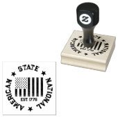 Circular Stamp American State National Est 1776 Rubberstempel (Gestempeld)
