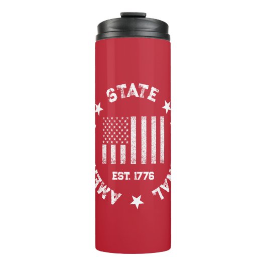 Circular Stamp American State National Est 1776 Thermosbeker (Voorkant)