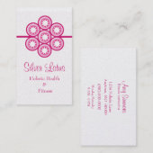 Circular Starburst Visitekaartje, Magenta Visitekaartje (Voorkant / Achterkant)