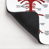 Circulatie is levensbepalend (spiraal van Willis) Muismat (Hoek)