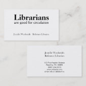 Circulatiepomp Librarische Visitekaartjes aanpasse (Voorkant / Achterkant)