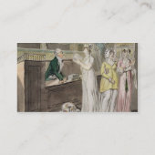 Circulerende bibliotheek (pen en inkt en w/c en w visitekaartje (Achterkant)