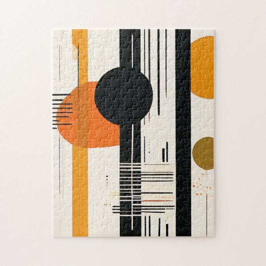 círculos abstractos boho anaranjados legpuzzel (Verticaal)