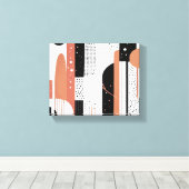círculos boho canvas afdruk (Insitu (Houten vloer))