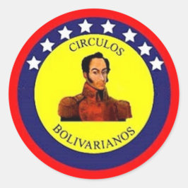 Circulos Bolivarianos Ronde Sticker