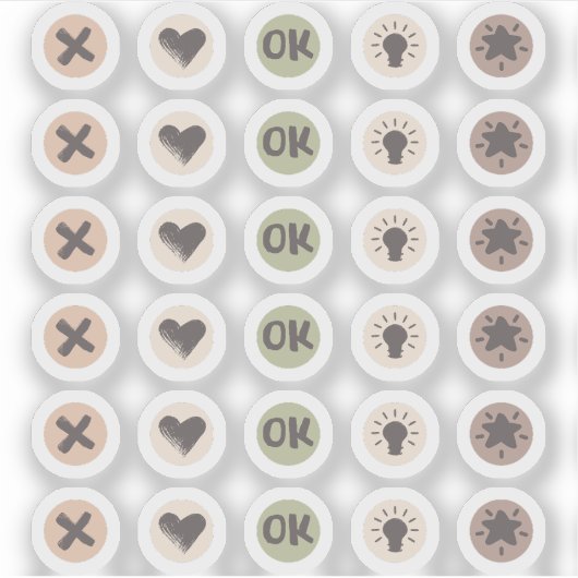 Círculos de doodles para la planificación sticker (Voorkant)