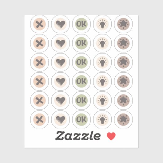 Círculos de doodles para la planificación sticker (Vel)