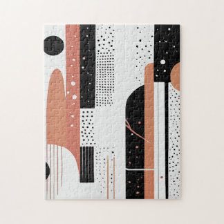 círculos y formas abstractas boho legpuzzel