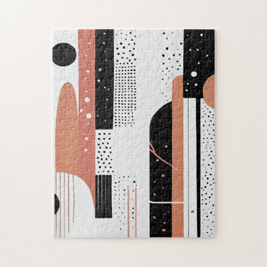 círculos y formas abstractas boho legpuzzel (Verticaal)