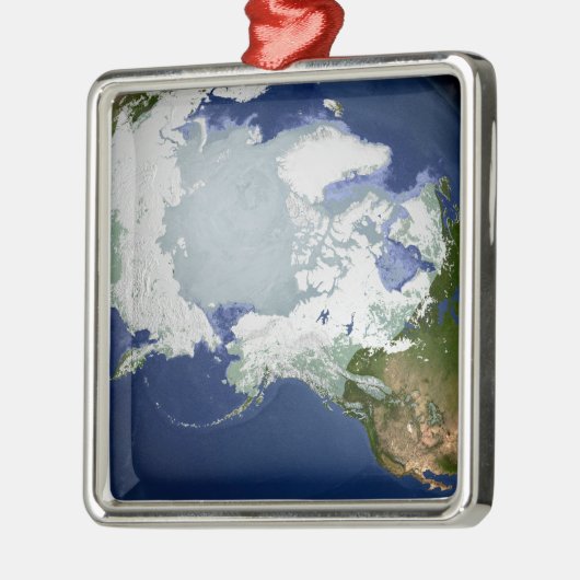 Circum-Arctic permafrost Metalen Ornament (Links)