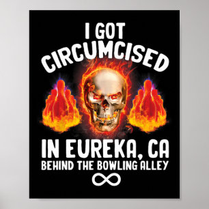 Circumcuit Bowling Odst-specifieke Humor Weird Fun Poster