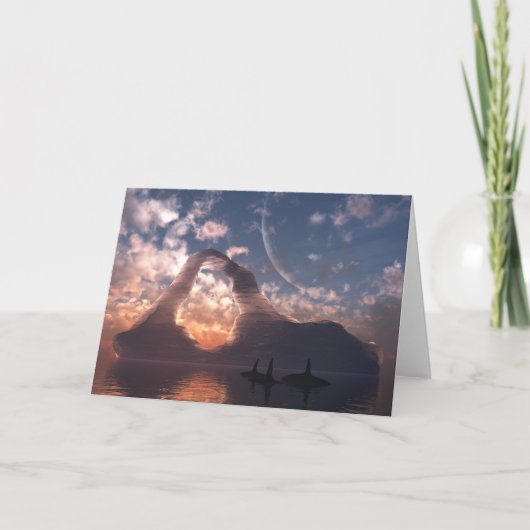 Circumpolair Wenskaart Kaart (Voorkant)