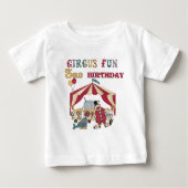 Circus 3e verjaardag Tshirts en geschenken (Voorkant)